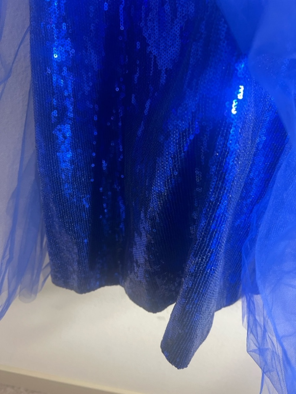 SHERRI HILL Sequin Tulle prom homecoming Party Dress size 2 Royal Blue - Picture 8 of 8